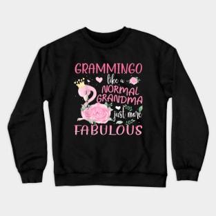 Grammingo Like a Normal Grandma Flamingo Crewneck Sweatshirt